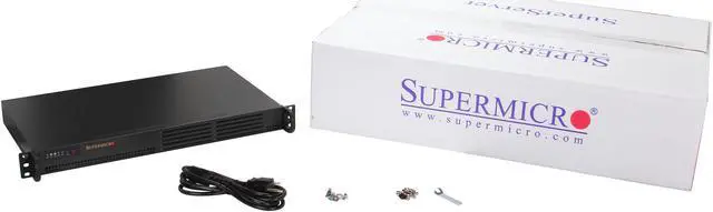Alt view image 7 of 7 - SUPERMICRO CSE-502L-200B Black 1U Rackmount Mini Server Chassis 200W