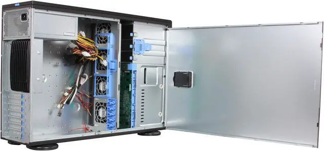 Alt view image 5 of 10 - SUPERMICRO SuperChassis CSE-743T-665B Black 4U Pedestal Server Case 665W 80PLUS Bronze 2 External 5.25" Drive Bays
