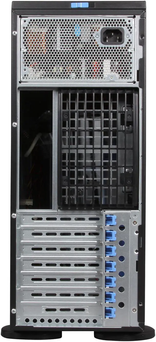 Alt view image 8 of 10 - SUPERMICRO SuperChassis CSE-743T-665B Black 4U Pedestal Server Case 665W 80PLUS Bronze 2 External 5.25" Drive Bays