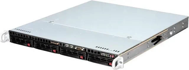 Main image of SUPERMICRO CSE-813MTQ-350CB Black 1U Rackmount Server Chassis
