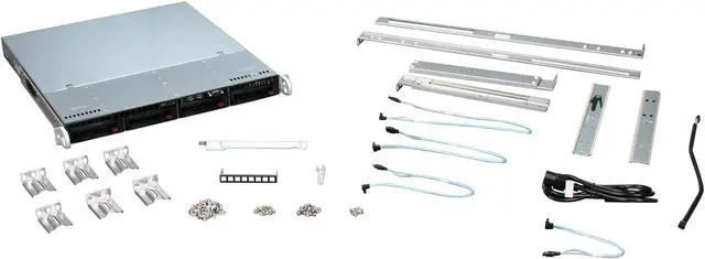 Alt view image 7 of 8 - SUPERMICRO CSE-813MTQ-350CB Black 1U Rackmount Server Chassis