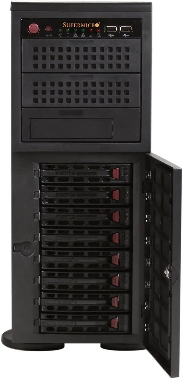 Alt view image 2 of 9 - SUPERMICRO SuperChassis CSE-745TQ-R800B Black 4U Rackmount Server Chassis 800W Redundant