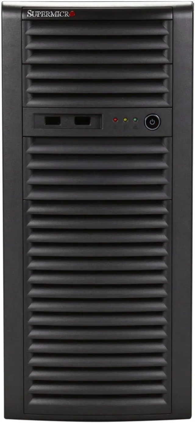 Alt view image 2 of 9 - SUPERMICRO CSE-732i-500B Black Mini-Tower Server Chassis