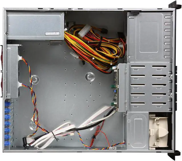 Alt view image 6 of 7 - SUPERMICRO CSE-842TQ-865B Black 4U Rackmount Server Chassis 865W 3 External 5.25" Drive Bays
