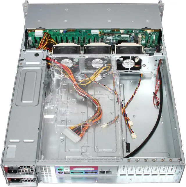 Alt view image 5 of 8 - SUPERMICRO CSE-216E16-R1200LPB Black 2U Rackmount Server Case 1200W Redundant w/ 80 PLUS Gold Certified