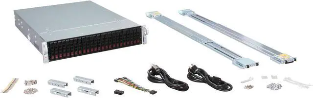 Alt view image 7 of 8 - SUPERMICRO CSE-216E16-R1200LPB Black 2U Rackmount Server Case 1200W Redundant w/ 80 PLUS Gold Certified