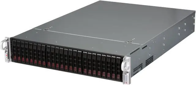 Main image of SUPERMICRO CSE-216E26-R1200UB Black 2U Rackmount Server Case 1200W Redundant w/ 80 PLUS Gold Certified