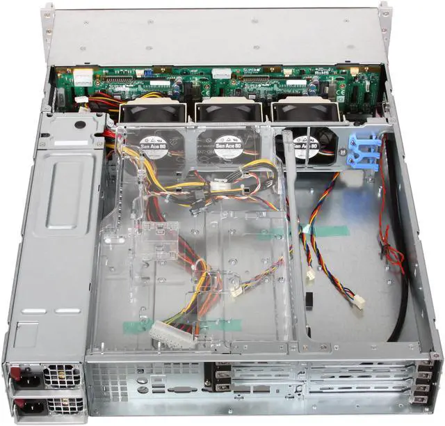 Alt view image 5 of 8 - SUPERMICRO CSE-216E26-R1200UB Black 2U Rackmount Server Case 1200W Redundant w/ 80 PLUS Gold Certified