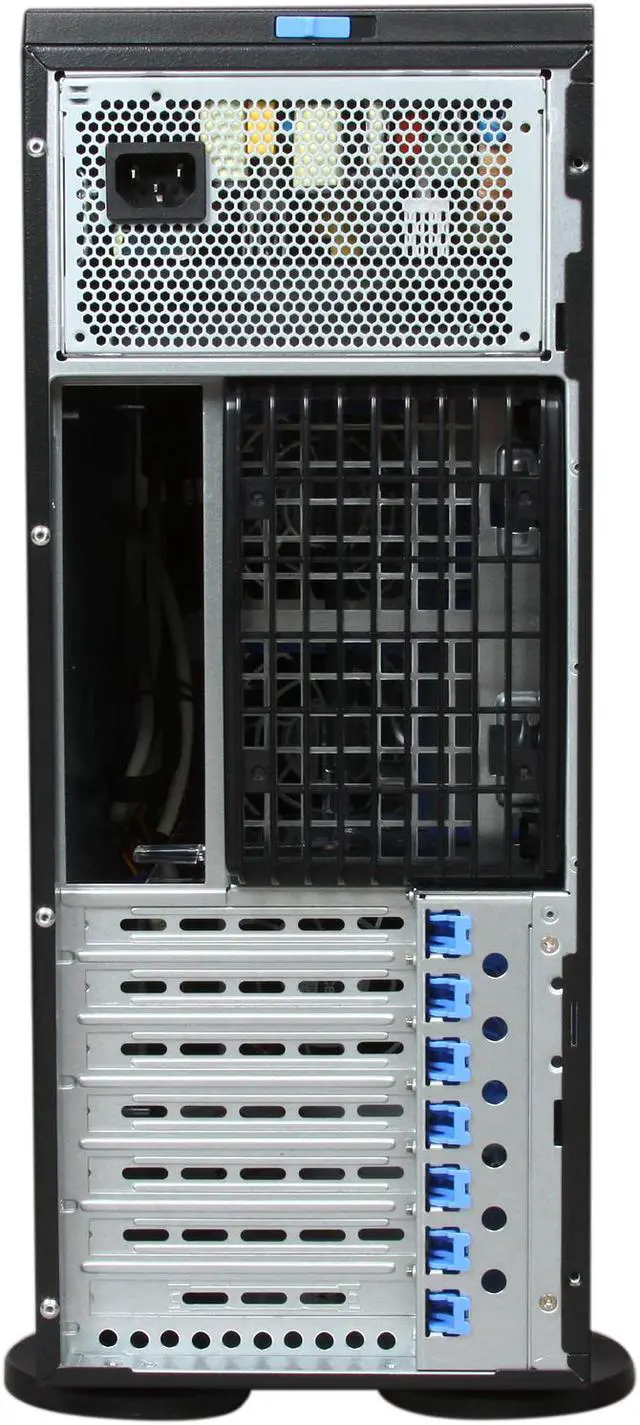 Alt view image 8 of 9 - SUPERMICRO CSE-743T-500B Black Pedestal Server Case 500W 3 External 5.25" Drive Bays
