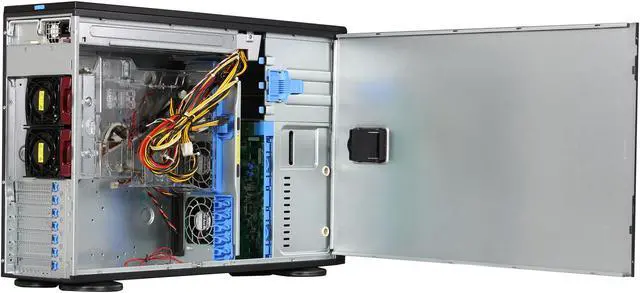 Alt view image 5 of 9 - SUPERMICRO CSE-745TQ-920B Black 4U Pedestal Server Case 920W 80Plus Platinum 2x 5.25" Peripheral Drive Bay 1x 5.25" Bay that fits 3.5" bay devices External 5.25" Drive Bays