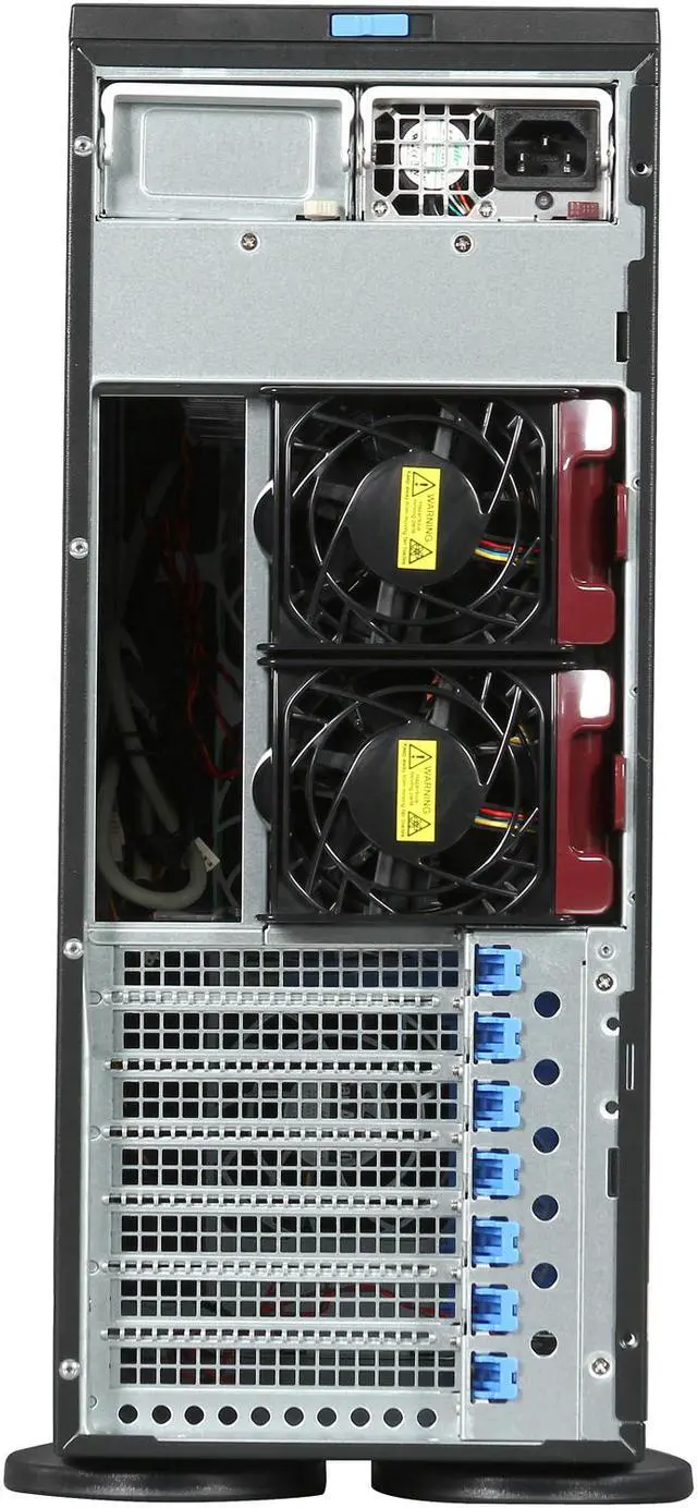 Alt view image 8 of 9 - SUPERMICRO CSE-745TQ-920B Black 4U Pedestal Server Case 920W 80Plus Platinum 2x 5.25" Peripheral Drive Bay 1x 5.25" Bay that fits 3.5" bay devices External 5.25" Drive Bays