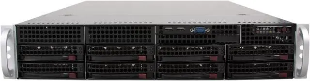 Alt view image 2 of 8 - SUPERMICRO CSE-825TQ-563LPB Black 2U Rackmount Server Case