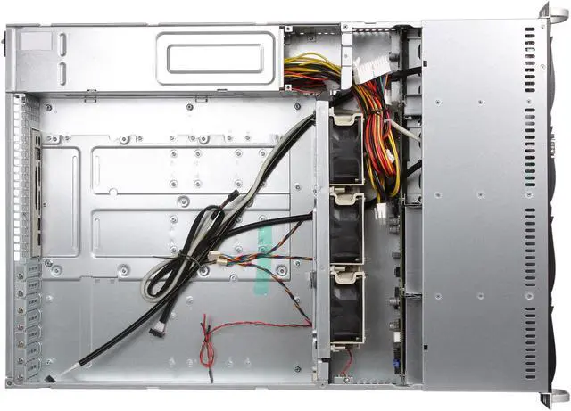 Alt view image 6 of 8 - SUPERMICRO CSE-825TQ-563LPB Black 2U Rackmount Server Case