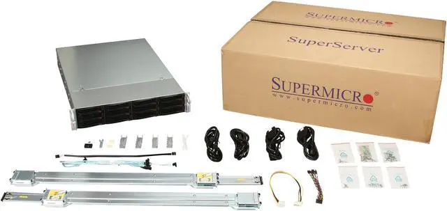 Alt view image 7 of 7 - SUPERMICRO SuperChassis CSE-826TQ-R800LPB Black 2U Rackmount Server Case 800W Redundant