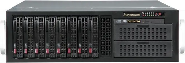 Alt view image 2 of 7 - SUPERMICRO CSE-835TQ-R800B Black 3U Rackmount Server Case 800W Redundant 2 External 5.25" Drive Bays