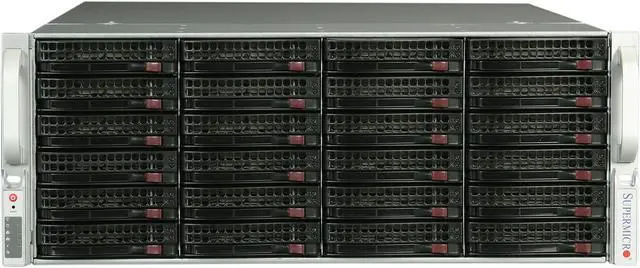 Alt view image 2 of 7 - SUPERMICRO CSE-846E16-R1200B Black 4U Rackmount Server Case 1200W Redundant