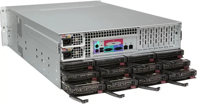 Alt view image 8 of 9 - SUPERMICRO SuperChassis CSE-847A-R1400LPB Black 4U Rackmount Server Case 1400W Redundant