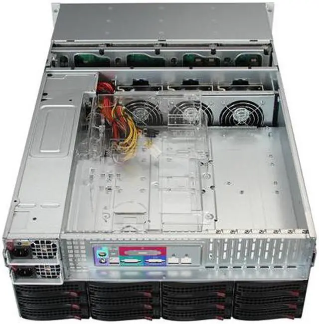 Alt view image 5 of 7 - SUPERMICRO CSE-847E16-R1400LPB Black 4U Rackmount Server Case 1400W Redundant