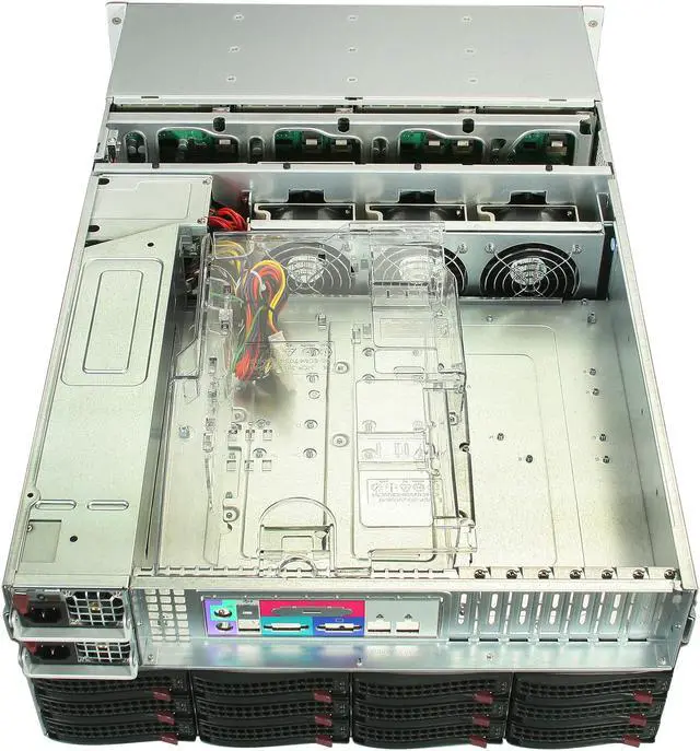 Alt view image 5 of 7 - SUPERMICRO CSE-847E26-R1400LPB Black 4U Rackmount Server Case 1400W