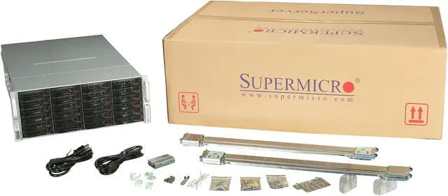 Alt view image 7 of 7 - SUPERMICRO CSE-847E26-R1400LPB Black 4U Rackmount Server Case 1400W