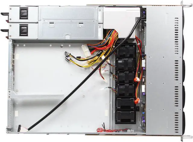 Alt view image 6 of 7 - SUPERMICRO SuperChassis CSE-113TQ-R700WB Black 1U Rackmount Server Case 700W Redundant