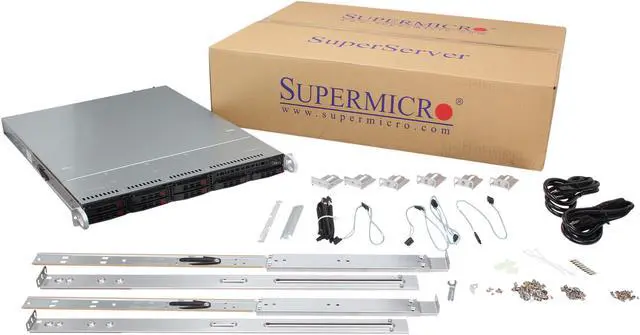 Alt view image 7 of 7 - SUPERMICRO SuperChassis CSE-113TQ-R700WB Black 1U Rackmount Server Case 700W Redundant