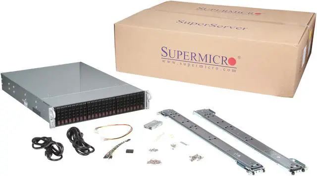Alt view image 7 of 7 - SUPERMICRO CSE-216BA-R920LPB Black 2U Rackmount Chassis 920W