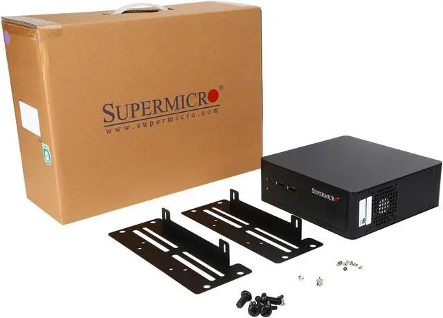 Alt view image 6 of 6 - SUPERMICRO CSE-101I Mini-ITX Black Slim Classis,No Power Suppy, Optional 60W/80W DC-DC Power Adapter, 1x 2.5in HDD tray