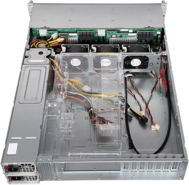 Alt view image 5 of 7 - SUPERMICRO CSE-216BE2C-R920LPB Black 2U Rackmount Chassis 920W high-efficiency AC-DC Redundant power supplies with PMBus and I2C