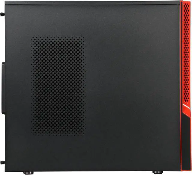 Alt view image 4 of 9 - SUPERMICRO S5 Special Edition Black/Red Aluminum / Steel ATX Mid Tower Computer Case CSE-GS5B-000R