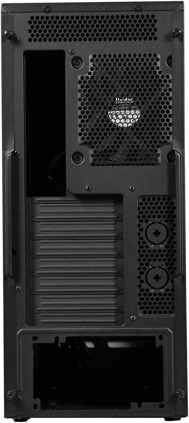Alt view image 8 of 9 - SUPERMICRO S5 Special Edition Black/Red Aluminum / Steel ATX Mid Tower Computer Case CSE-GS5B-000R
