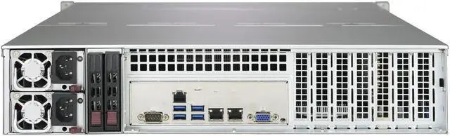 Alt view image 2 of 2 - SUPERMICRO CSE-826BE1C4-R1K23LPB 2U Rackmount 2U Storage Chassis with 12x 3.5" hot-swap HDD's Redundant 1200W Titanium (96%+) efficiency power supplies w/ PMBus1.2 support