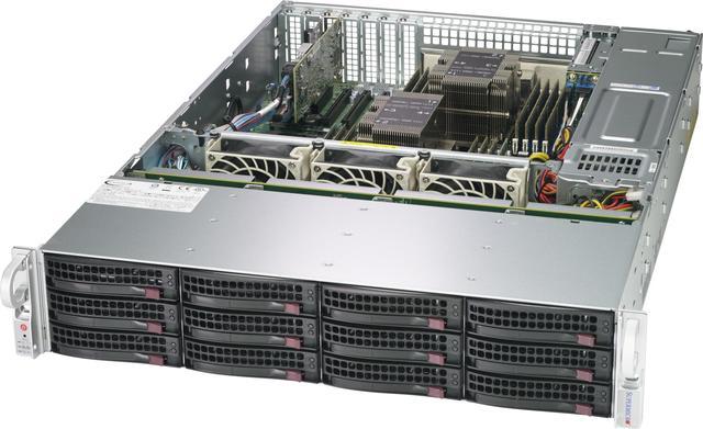 SUPERMICRO CSE-826BE1C4-R1K23LPB 2U Rackmount 2U Storage Chassis with 12x  3.5