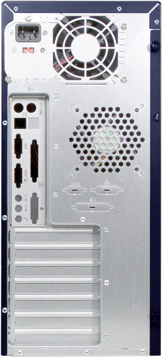 Alt view image 5 of 13 - Foxconn TS-1 300W Black/Silver Steel ATX Mid Tower Computer Case 300W Power Supply