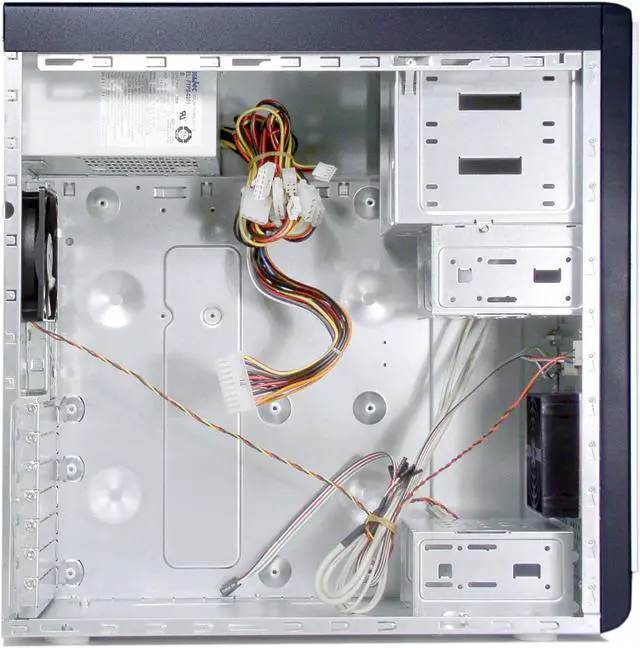 Alt view image 7 of 13 - Foxconn TS-1 300W Black/Silver Steel ATX Mid Tower Computer Case 300W Power Supply