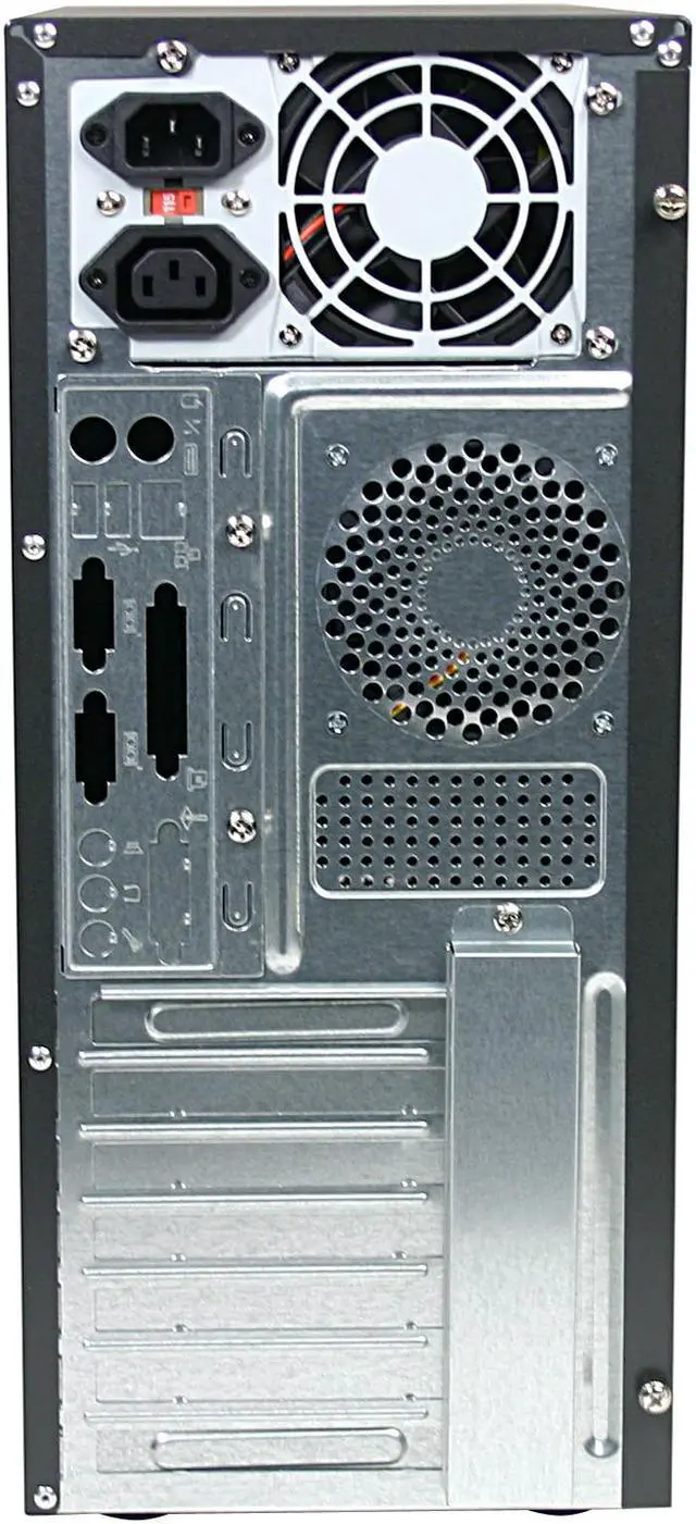 Alt view image 5 of 7 - Foxconn TK-09 2-Tone Steel / Plastic ATX Mid Tower Computer Case 300W Power Supply