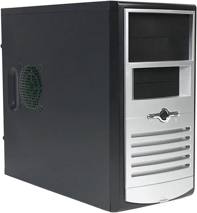 Main image of Foxconn 3GT3GTW001-V-CA400 Black/Silver Steel MicroATX Mini Tower Computer Case 300W Power Supply tool-less deisgn