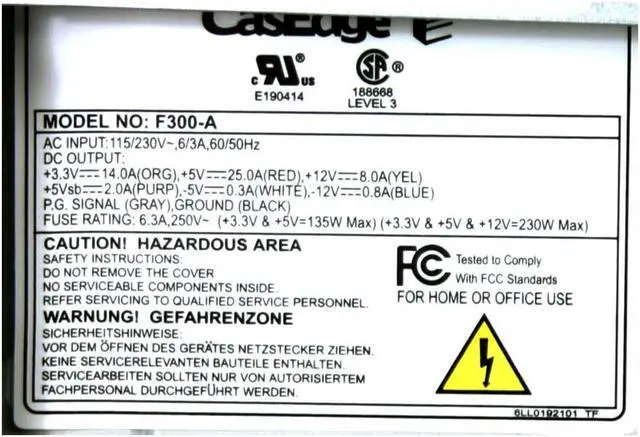 Alt view image 6 of 7 - Foxconn 3GTH-001 Black/Silver Steel ATX Mid Tower Computer Case 300W Power Supply