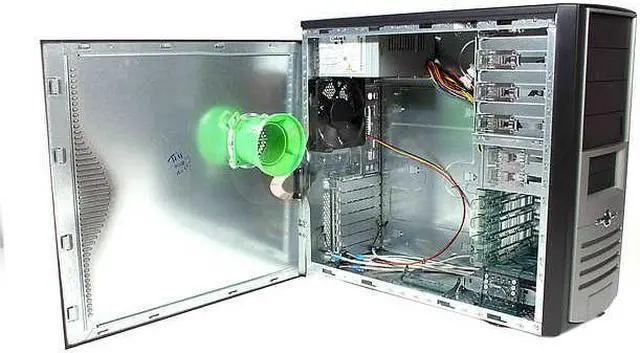 Alt view image 2 of 7 - Foxconn 3GTH-001 Black/Silver Steel ATX Mid Tower Computer Case 300W Power Supply