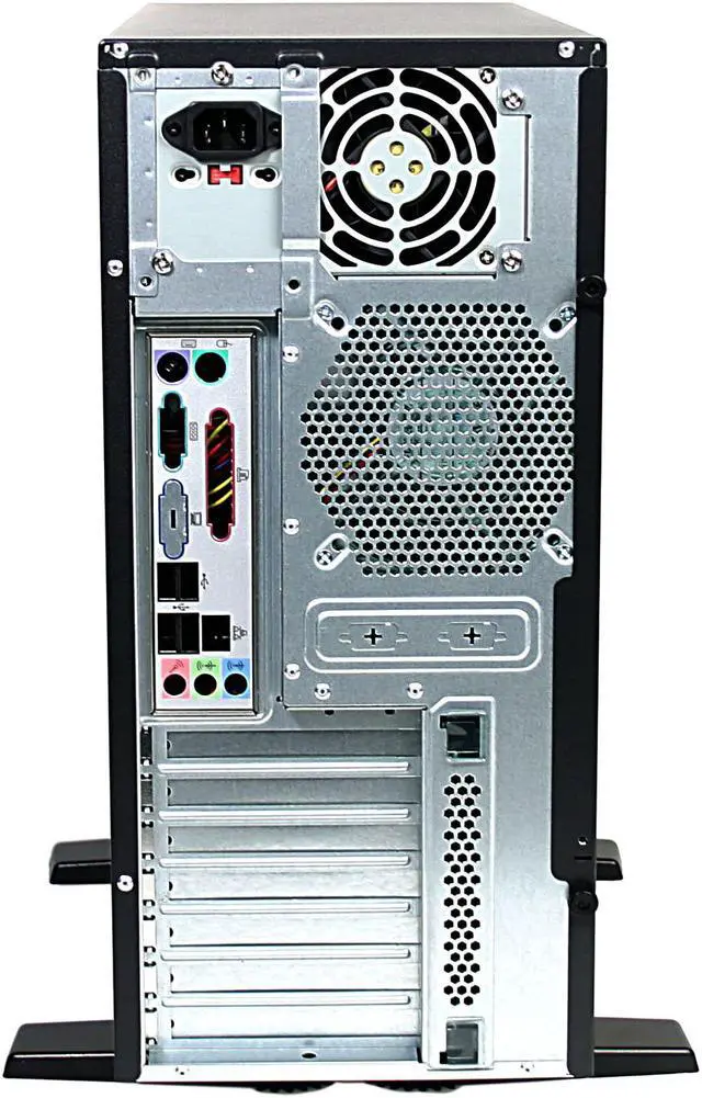 Alt view image 6 of 6 - Foxconn 3GTH-002 Black/Silver Steel ATX Mid Tower Computer Case 300W Power Supply