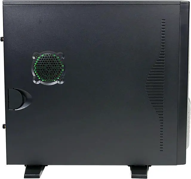 Alt view image 3 of 6 - Foxconn 3GTH-002 Black/Silver Steel ATX Mid Tower Computer Case 300W Power Supply