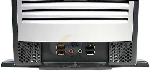 Alt view image 2 of 6 - Foxconn 3GTH-002 Black/Silver Steel ATX Mid Tower Computer Case 300W Power Supply