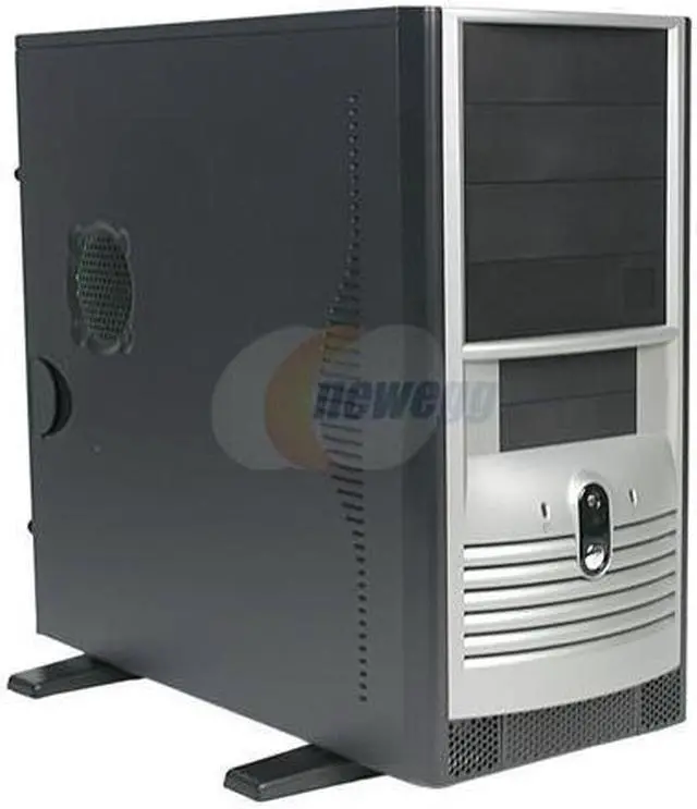 Main image of Foxconn 3GTH-002 Black/Silver Steel ATX Mid Tower Computer Case 300W Power Supply