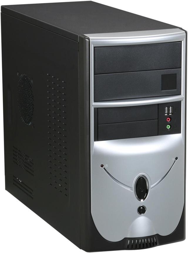 Main image of Foxconn 436+ISO400 Black / Silver Steel Micro ATX Mini Tower Computer Case 300W Power Supply