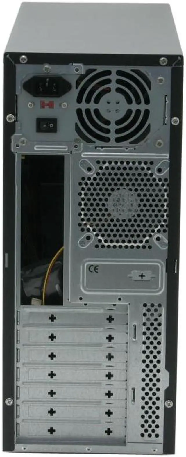 Alt view image 5 of 14 - Foxconn TLA+624-CA400 Black/ Silver Steel ATX Mid Tower Computer Case 300W Power Supply tool-less design