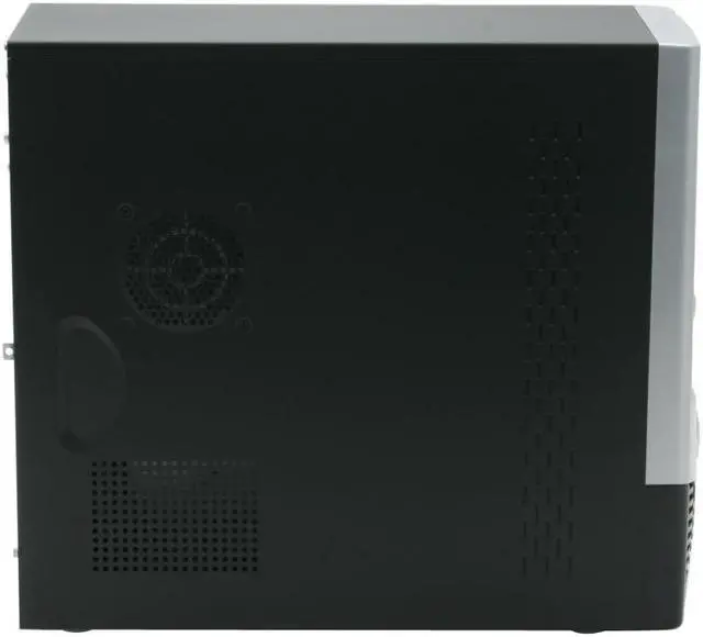 Alt view image 6 of 14 - Foxconn TLA+624-CA400 Black/ Silver Steel ATX Mid Tower Computer Case 300W Power Supply tool-less design