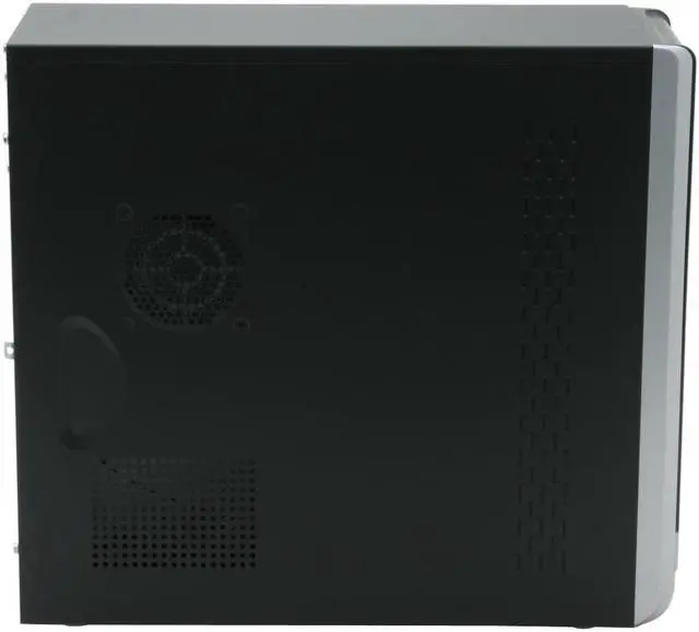 Alt view image 6 of 10 - Foxconn TLA473 Black/Silver Steel ATX Mid Tower Computer Case Peak Power: 350W, Max Power: 250W Power Supply