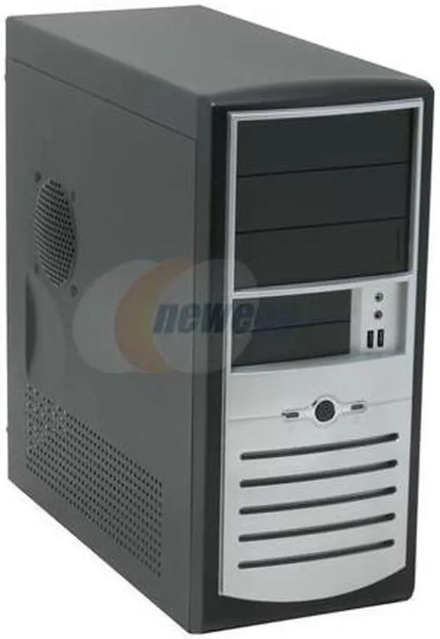 Main image of Foxconn TS001-V-A300A Black/ Silver Steel ATX Mid Tower Computer Case SPI ATX 2.0 300W Power Supply S-ATA ready tool-less design