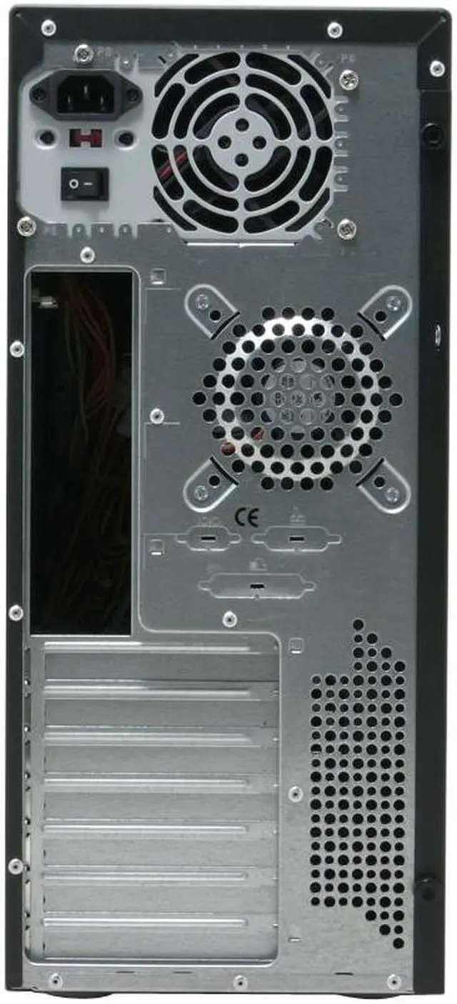Alt view image 7 of 15 - Foxconn TS001-V-A300A Black/ Silver Steel ATX Mid Tower Computer Case SPI ATX 2.0 300W Power Supply S-ATA ready tool-less design