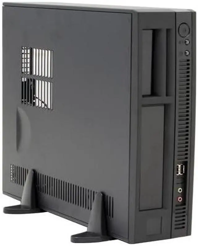 Alt view image 10 of 13 - Foxconn DH153C-CF300K Steel MicroATX Slim Desktop Computer Case 300W Power Supply